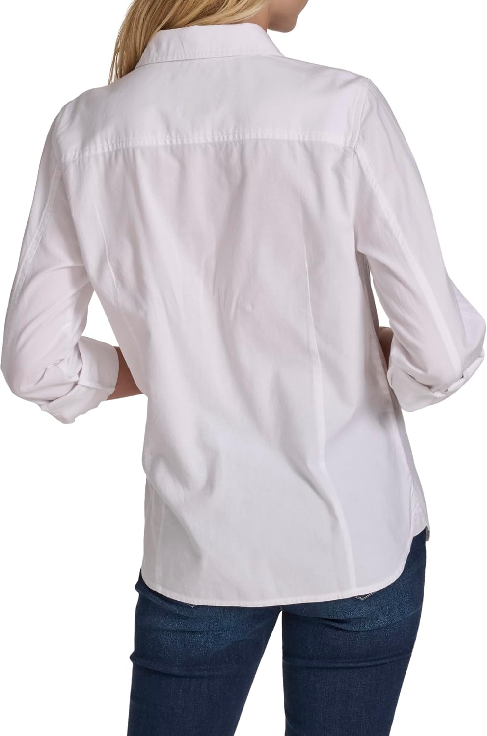 image:imageNautica Womens Button Front Long Sleeve Roll Tab ShirtConfetti