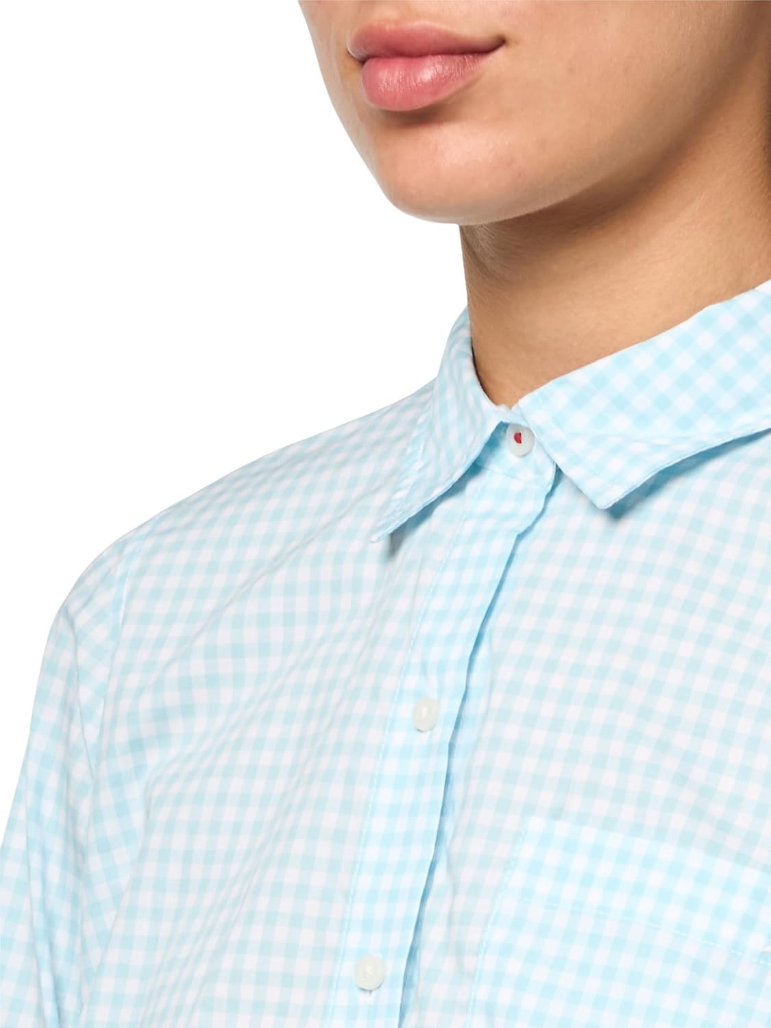 image:imageNautica Womens Button Front Long Sleeve Roll Tab ShirtPorcelain BlueBright White