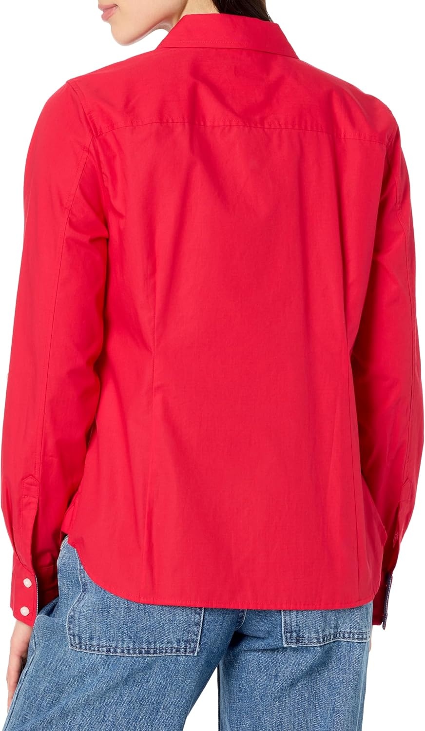 image:imageNautica Womens Button Front Long Sleeve Roll Tab ShirtRegatta Red