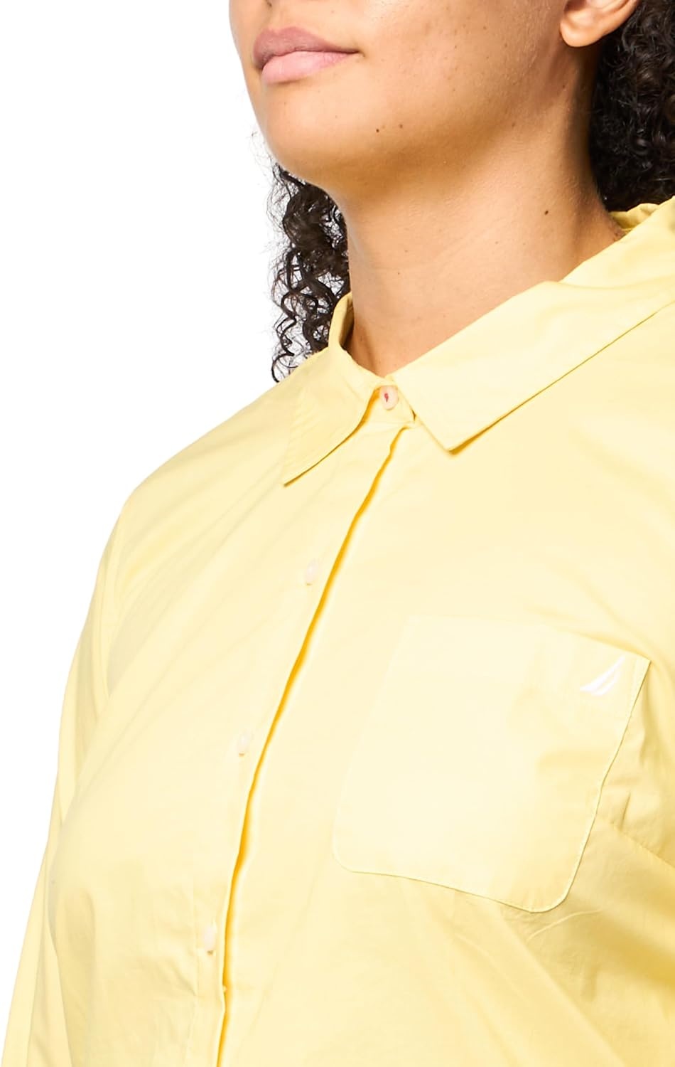 image:imageNautica Womens Button Front Long Sleeve Roll Tab ShirtSunshine