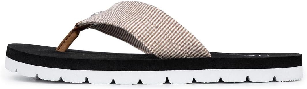 image:imageNautica Womens Casual Thong FlipFlop SandalsTan Stripe