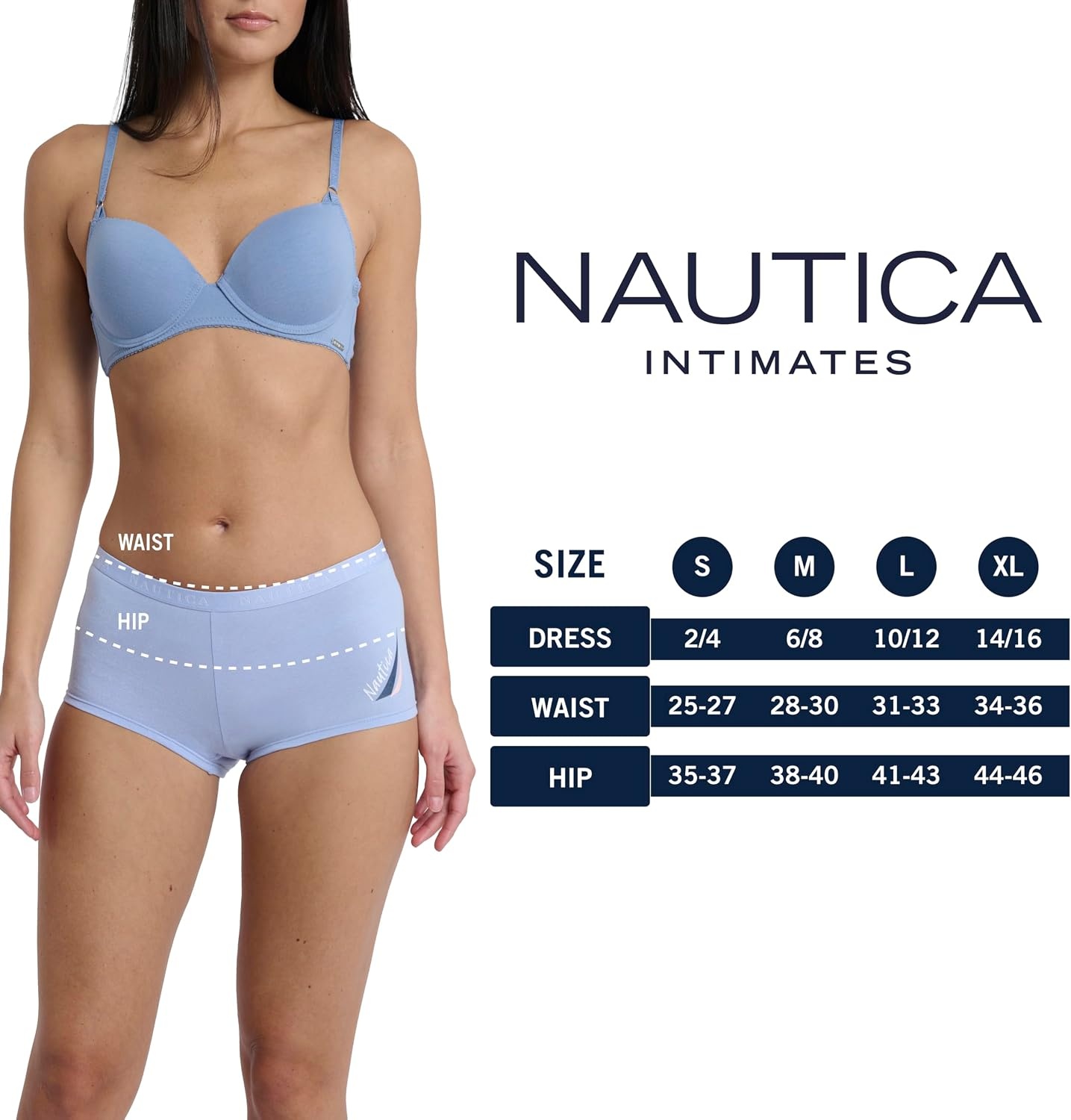 image:imageNautica Womens Cotton Boyshort Underwear Set 5PackCoastal PeriLt Bleach HeatherStingraySummer RoseNew Ink Floral
