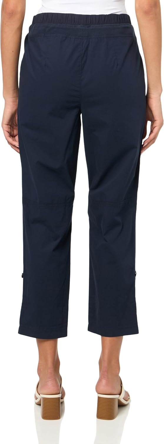image:imageNautica Womens Cotton Poplin Caspian Utility PantNight Sky