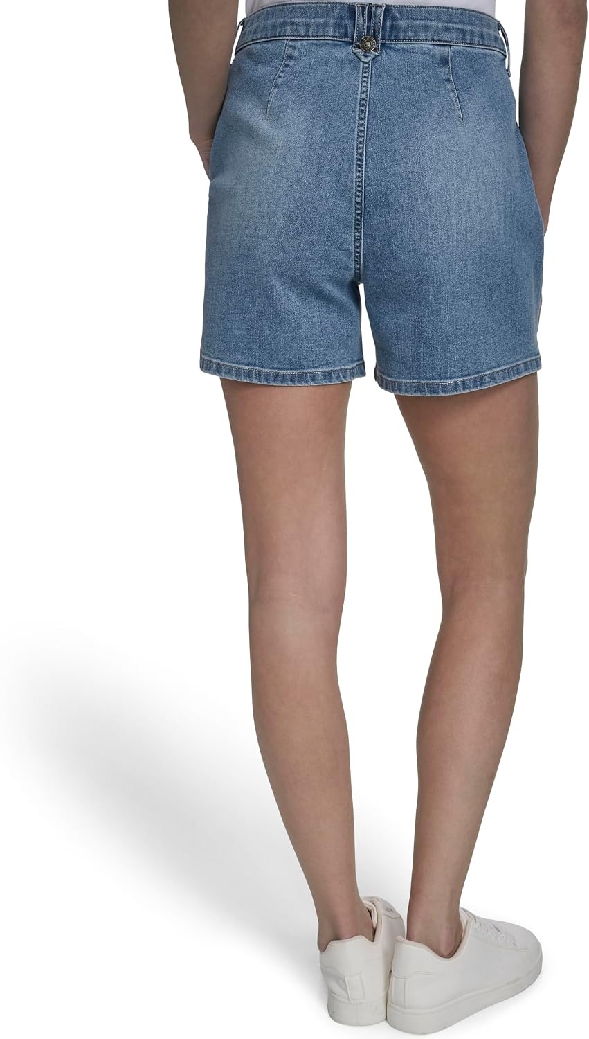 image:imageNautica Womens Denim Pleated Jean Fashion ShortsLola Wash