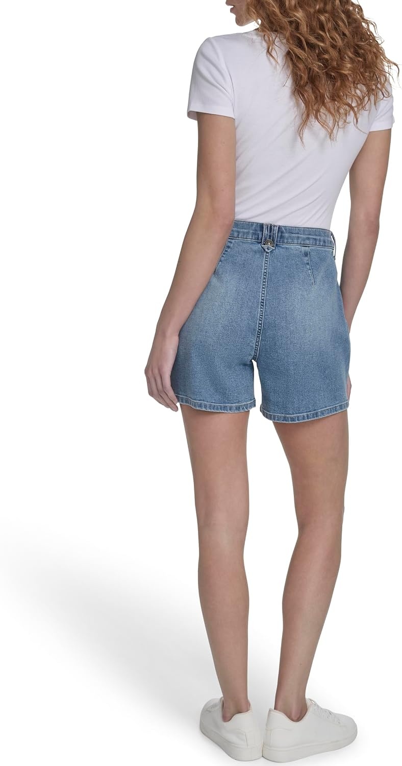 image:imageNautica Womens Denim Pleated Jean Fashion ShortsLola Wash