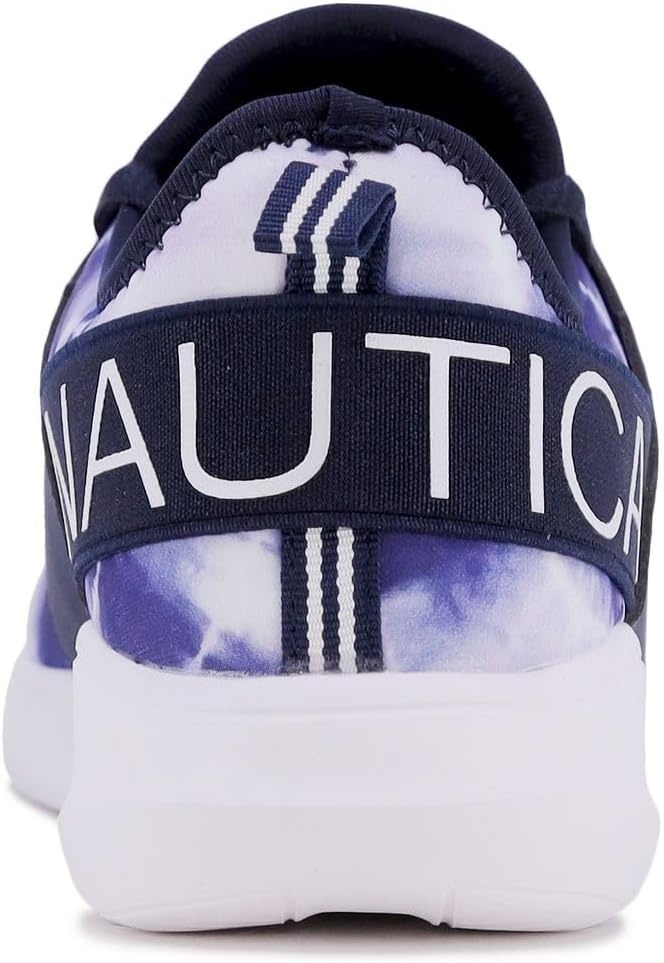 image:imageNautica Womens Fashion Sneaker LaceUp Jogger Running Shoe Casual Walking Tennis SneakerBlue Tie Dye