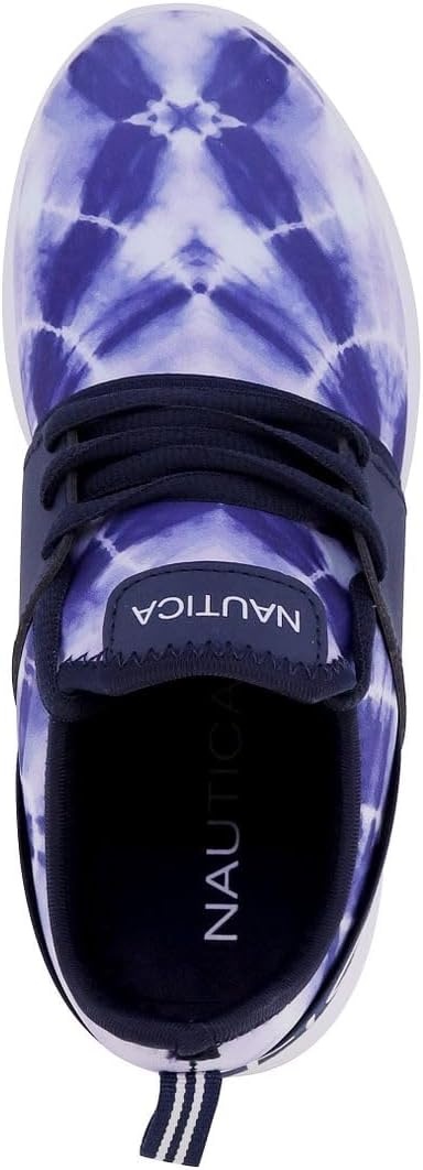 image:imageNautica Womens Fashion Sneaker LaceUp Jogger Running Shoe Casual Walking Tennis SneakerBlue Tie Dye