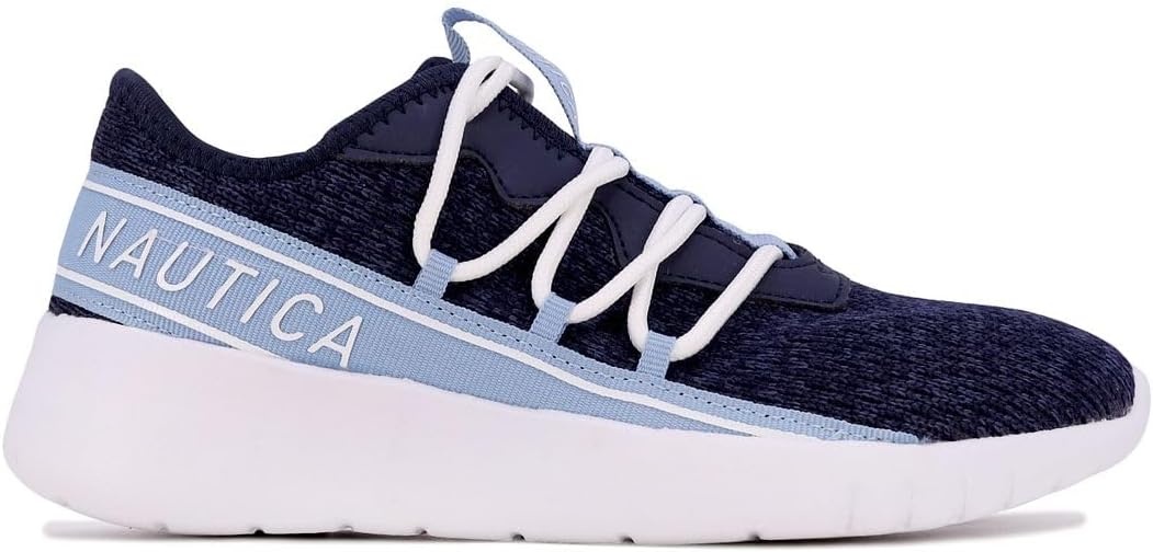 image:imageNautica Womens Fashion Sneaker LaceUp Jogger Running Shoe Casual Walking Tennis SneakerNavyelonora