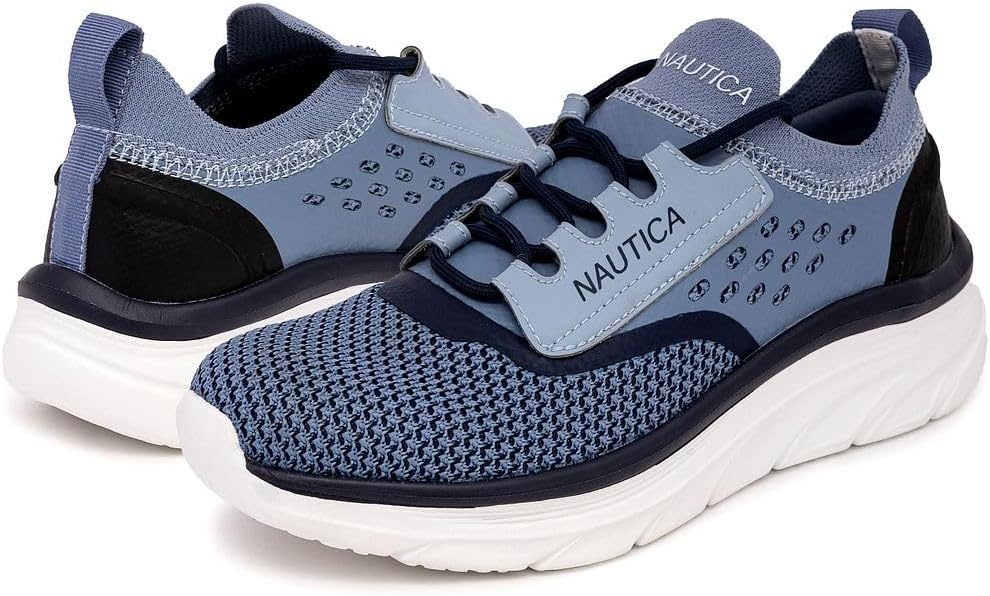 image:imageNautica Womens Fashion Sneaker LaceUp Running Shoe Casual Max Cushioning Walking Tennis SneakerBlueseracen