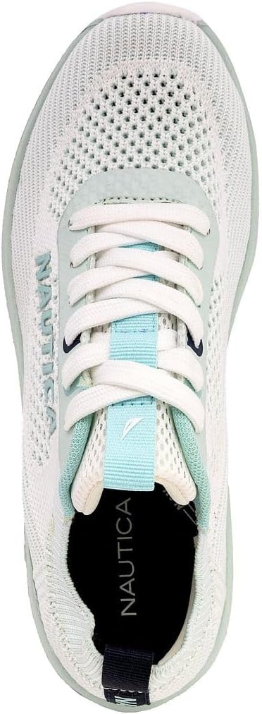 image:imageNautica Womens Fashion Sneaker LaceUp Running Shoe Casual Max Cushioning Walking Tennis SneakerLight Bluevenera