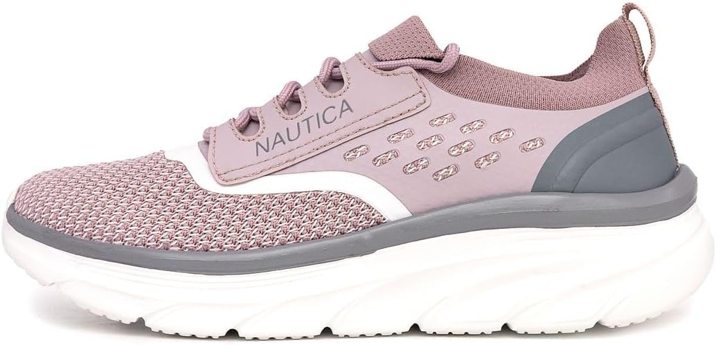 image:imageNautica Womens Fashion Sneaker LaceUp Running Shoe Casual Max Cushioning Walking Tennis SneakerLight Lilacseracen