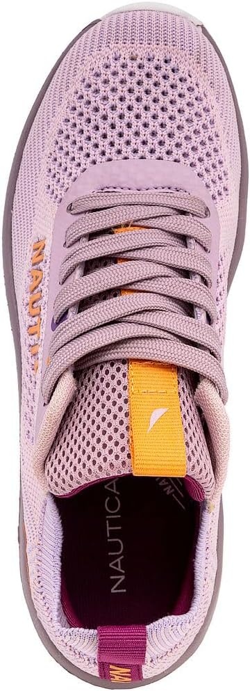 image:imageNautica Womens Fashion Sneaker LaceUp Running Shoe Casual Max Cushioning Walking Tennis SneakerLilac Funvenera