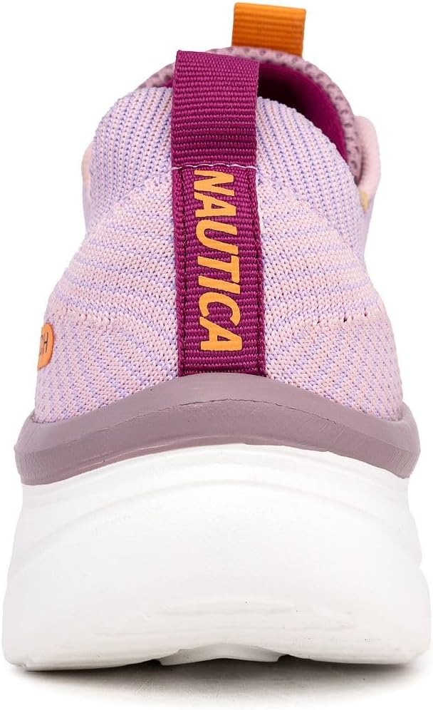 image:imageNautica Womens Fashion Sneaker LaceUp Running Shoe Casual Max Cushioning Walking Tennis SneakerLilac Funvenera