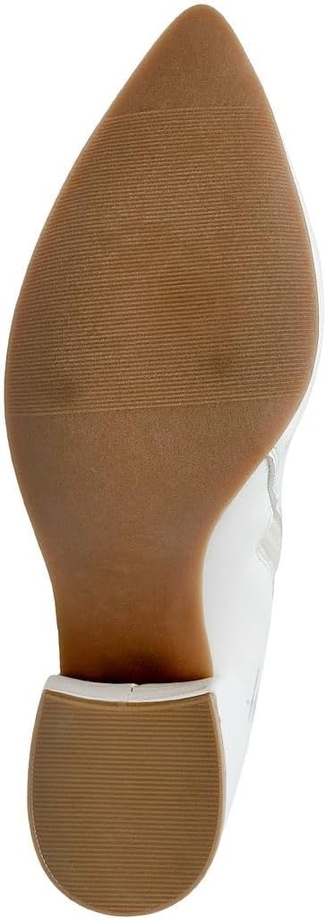 image:imageNautica Womens Heeled Ankle Bootie with Pointed Toe Block Heel and Side Zipper for Winter YevaWhite