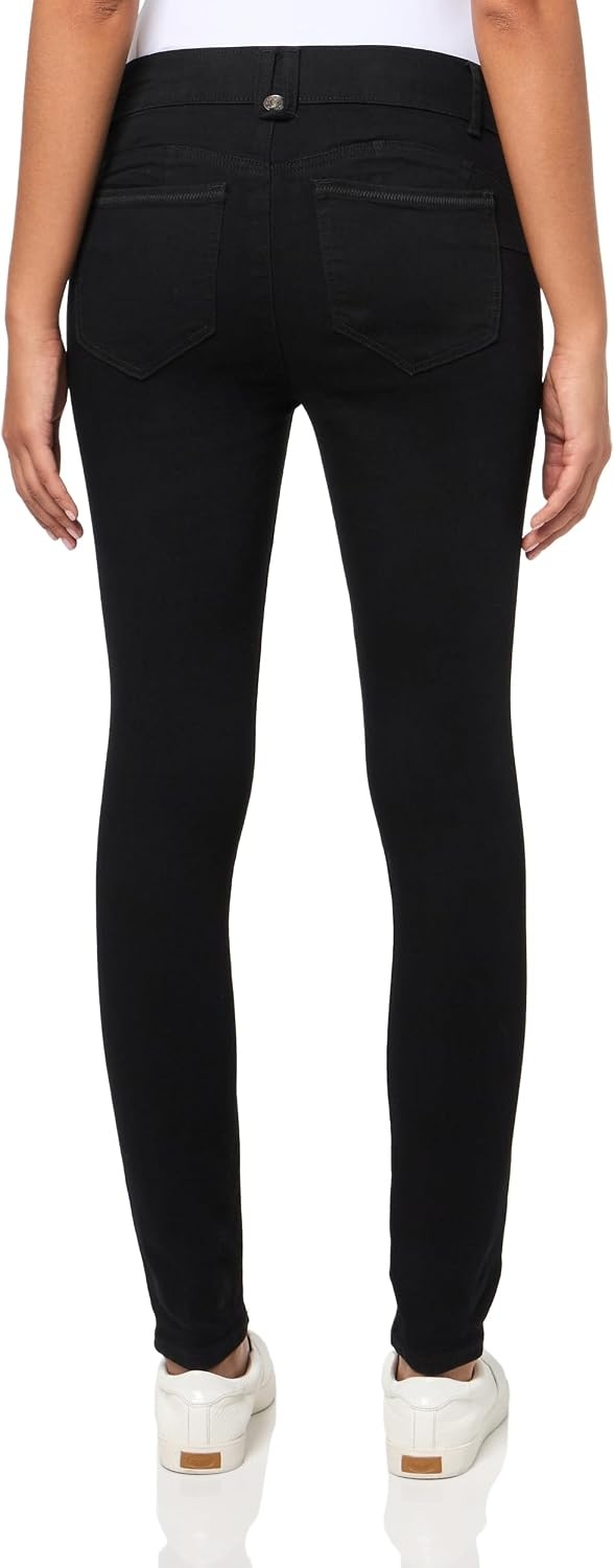 image:imageNautica Womens High Rise Skinny Mid Rise JeansBlack