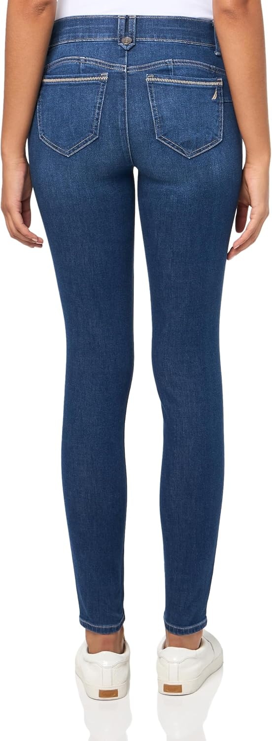 image:imageNautica Womens High Rise Skinny Mid Rise JeansLiberty Wash