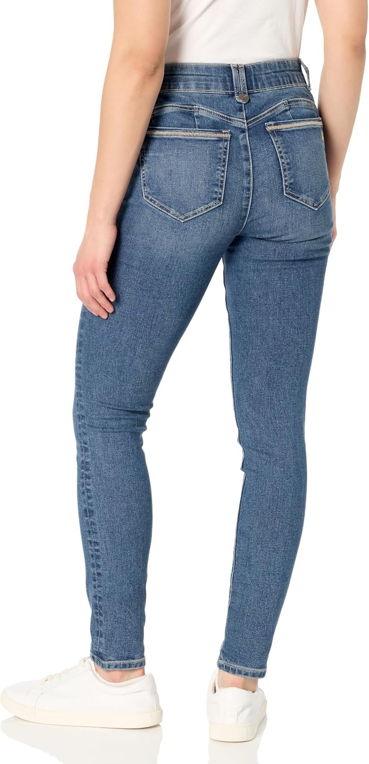 image:imageNautica Womens High Rise Skinny Mid Rise JeansVintage Blue