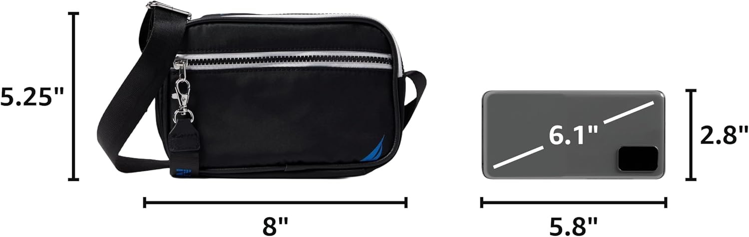 image:imageNautica Womens High Seas Camera CrossbodyBlack