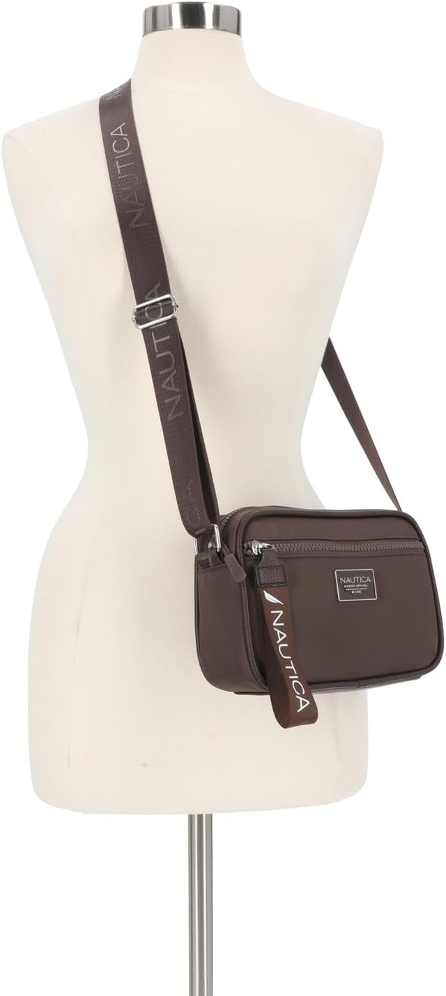 image:imageNautica Womens High Seas Camera CrossbodyEspresso