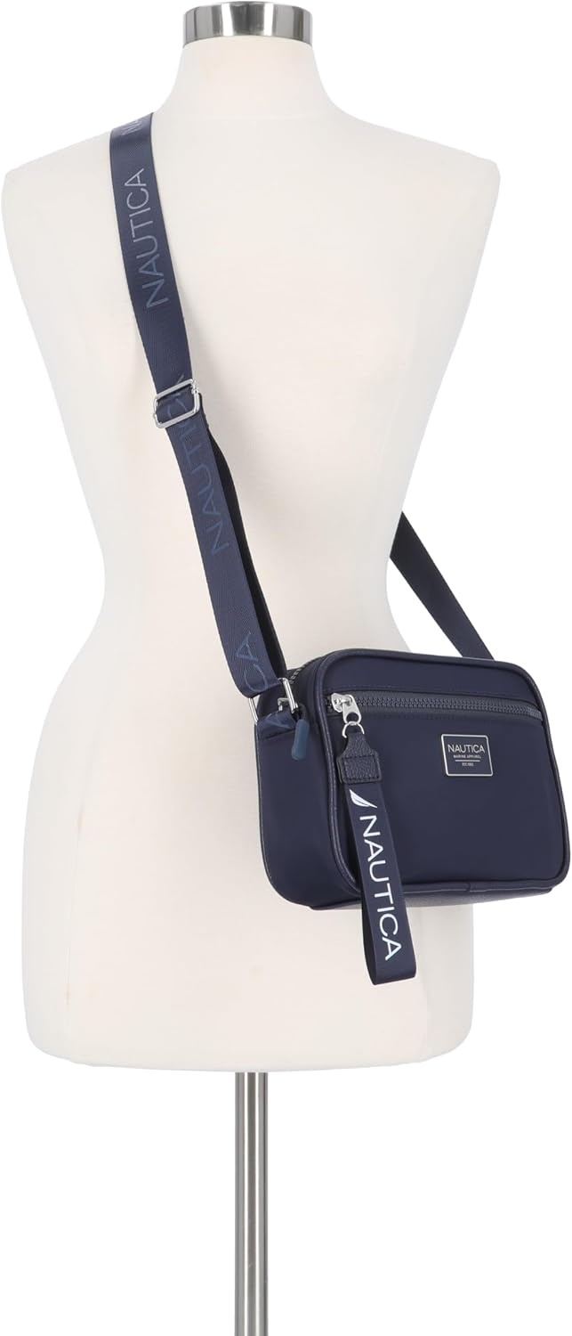 image:imageNautica Womens High Seas Camera CrossbodyIndigo