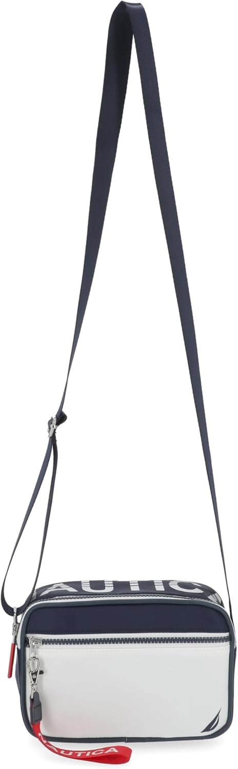 image:imageNautica Womens High Seas Camera CrossbodyIndigoWhite