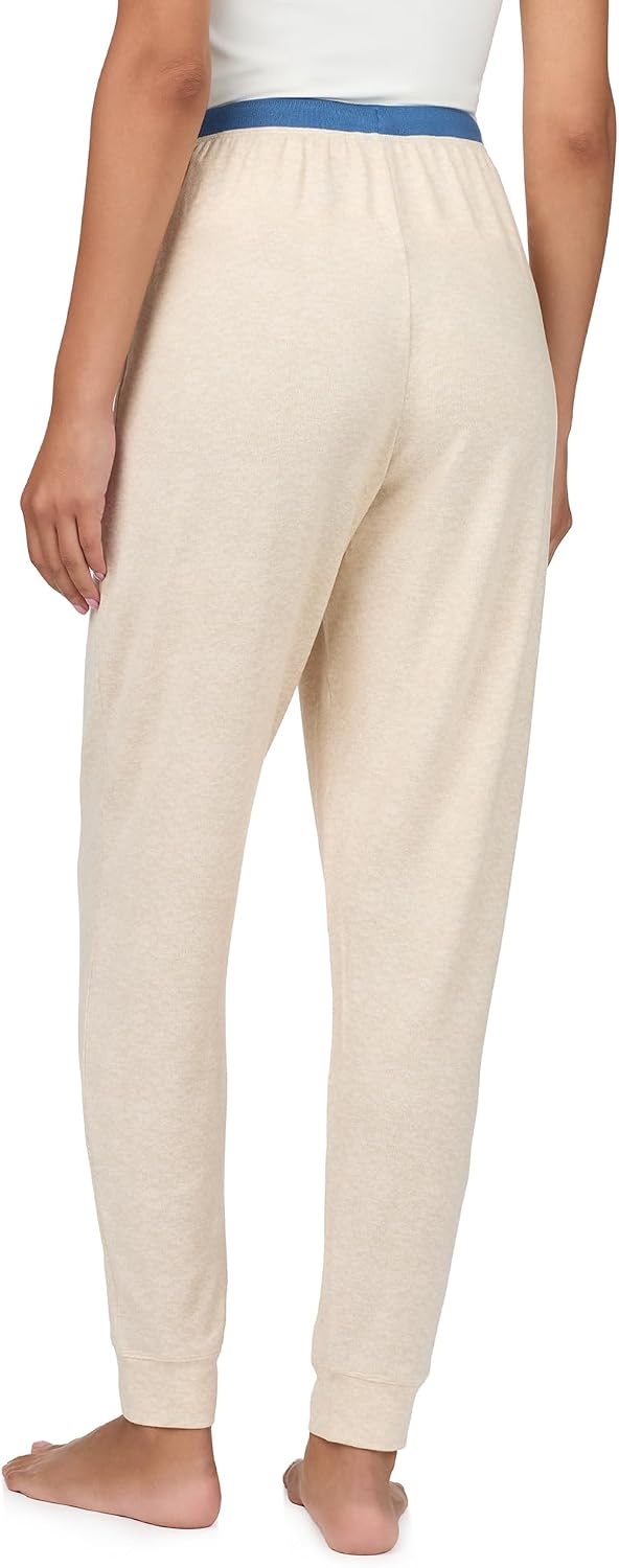 image:imageNautica Womens Jogger Pajama Pants with Pockets Soft Lightweight amp Cozy Sweater Knit PJ Bottoms Sleepwear amp LoungewearOatmeal Heather