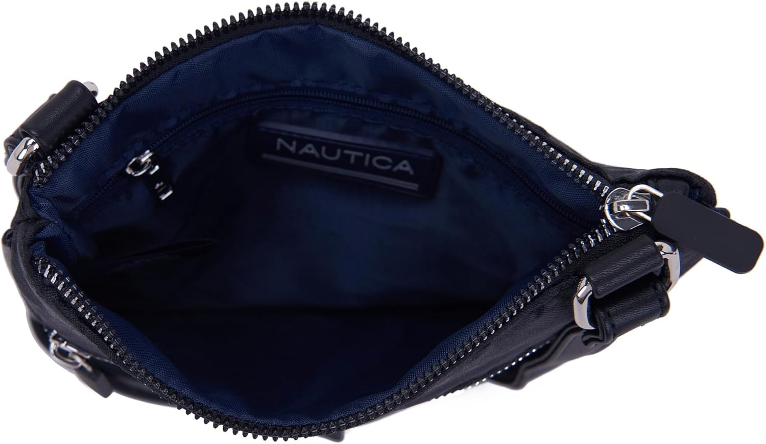 image:imageNautica Womens Lakeside Signature North South Crossbody BagBlack