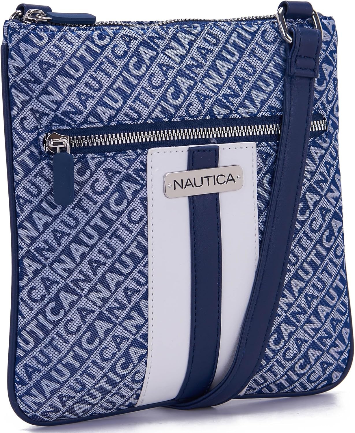 image:imageNautica Womens Lakeside Signature North South Crossbody BagIndigo