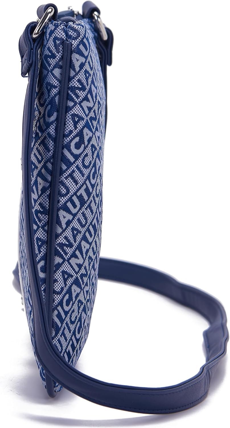 image:imageNautica Womens Lakeside Signature North South Crossbody BagIndigo