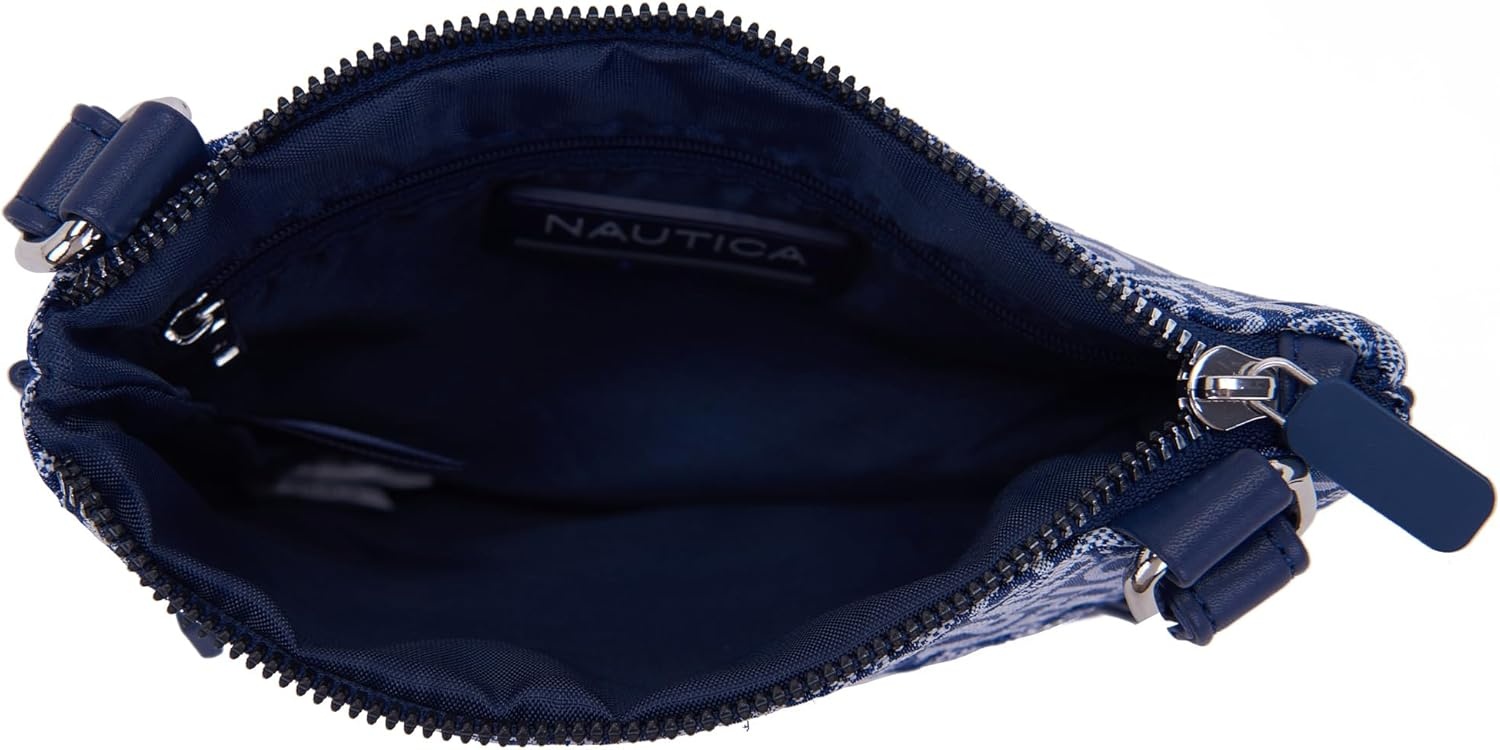 image:imageNautica Womens Lakeside Signature North South Crossbody BagIndigo