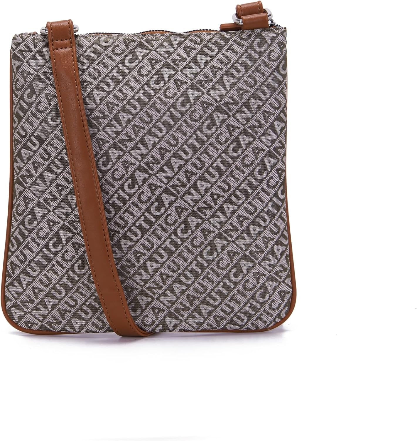 image:imageNautica Womens Lakeside Signature North South Crossbody BagKhaki