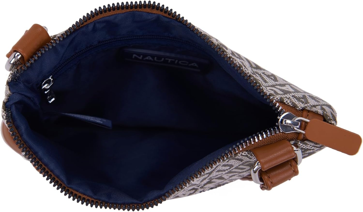image:imageNautica Womens Lakeside Signature North South Crossbody BagKhaki