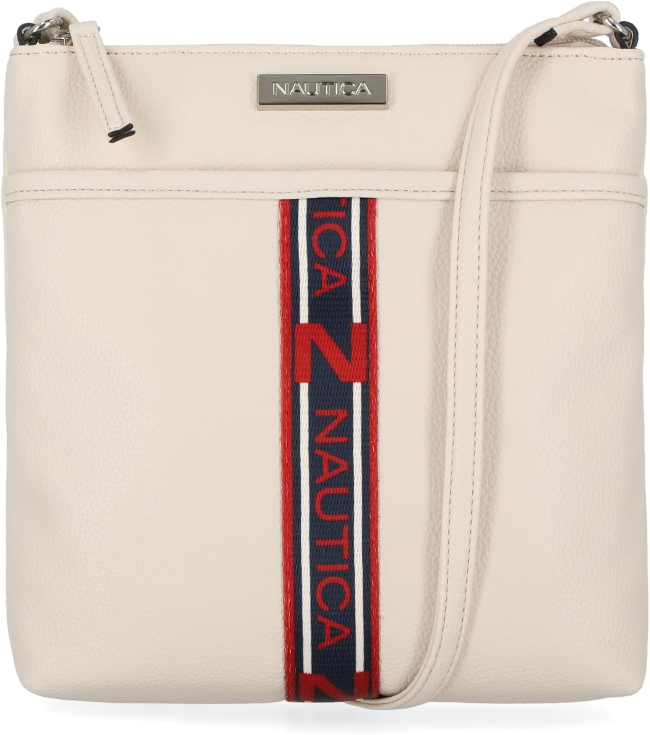 image:imageNautica Womens Lakeside Signature North South Crossbody BagLinked Bone