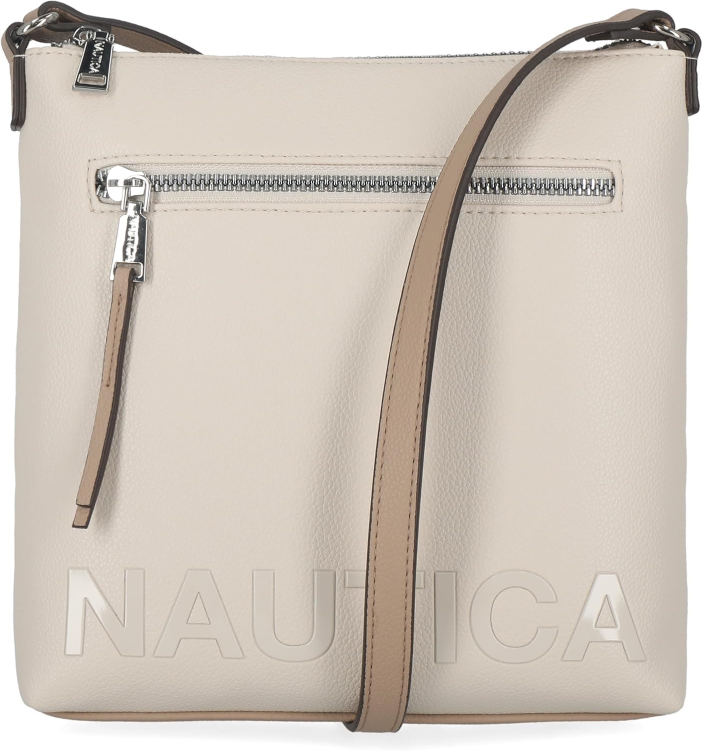 image:imageNautica Womens Lakeside Signature North South Crossbody BagOuter Banks Bone