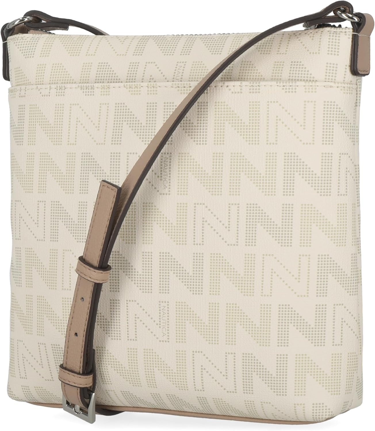 image:imageNautica Womens Lakeside Signature North South Crossbody BagOuter Banks Bone Multi