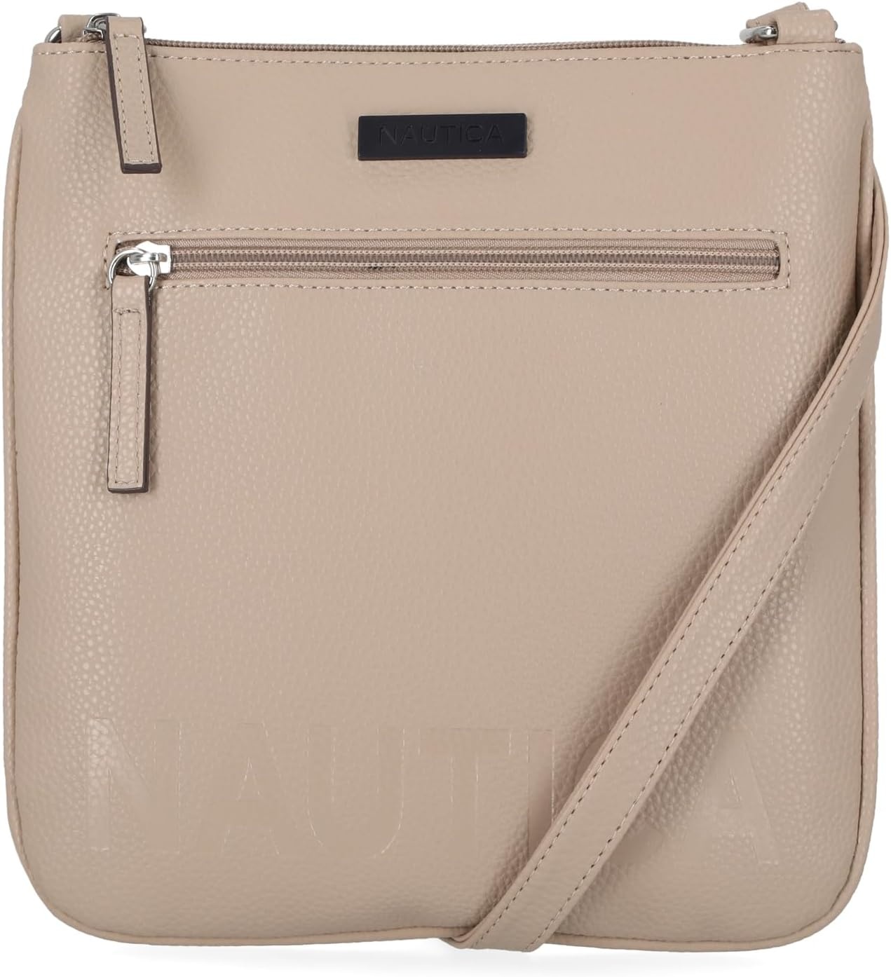 image:imageNautica Womens Lakeside Signature North South Crossbody BagSand