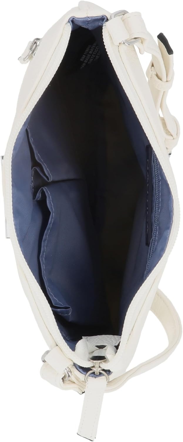 image:imageNautica Womens Lakeside Signature North South Crossbody BagWhite