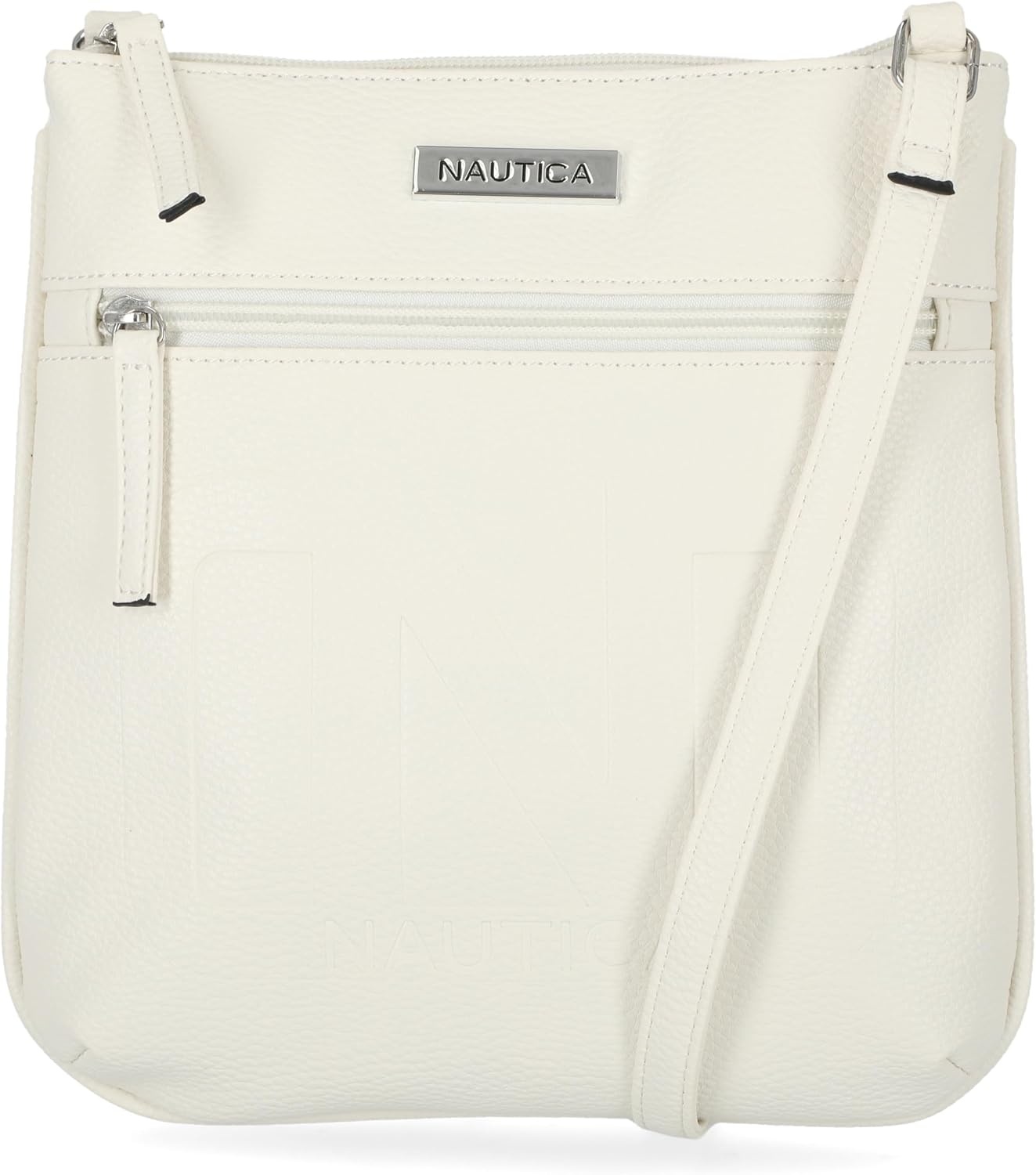 image:imageNautica Womens Lakeside Signature North South Crossbody BagWhite
