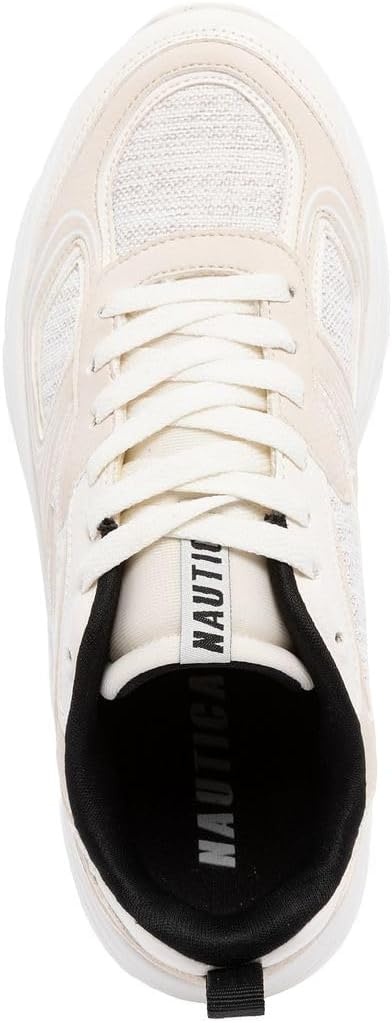 image:imageNautica Womens Lightweight Athletic Running SneakersIvory