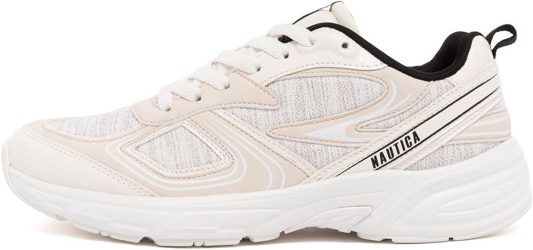 image:imageNautica Womens Lightweight Athletic Running SneakersIvory