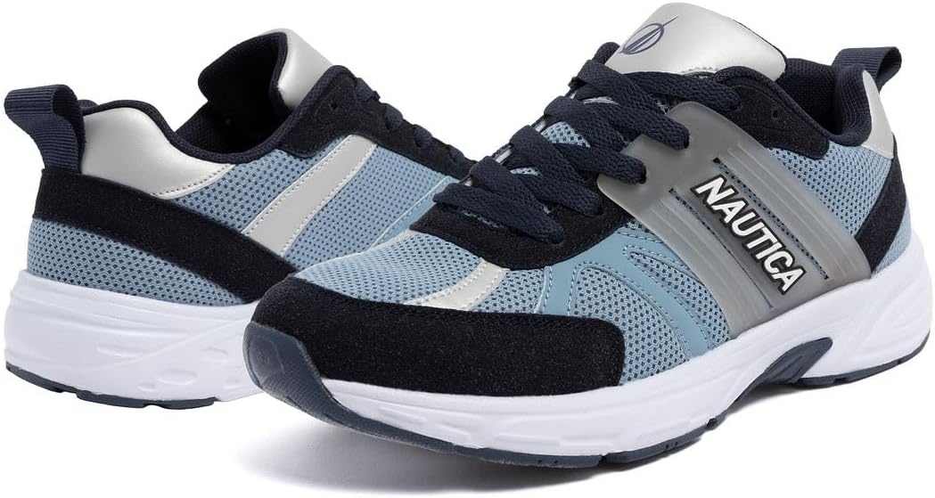 image:imageNautica Womens Lightweight Athletic Running SneakersNavy Grey