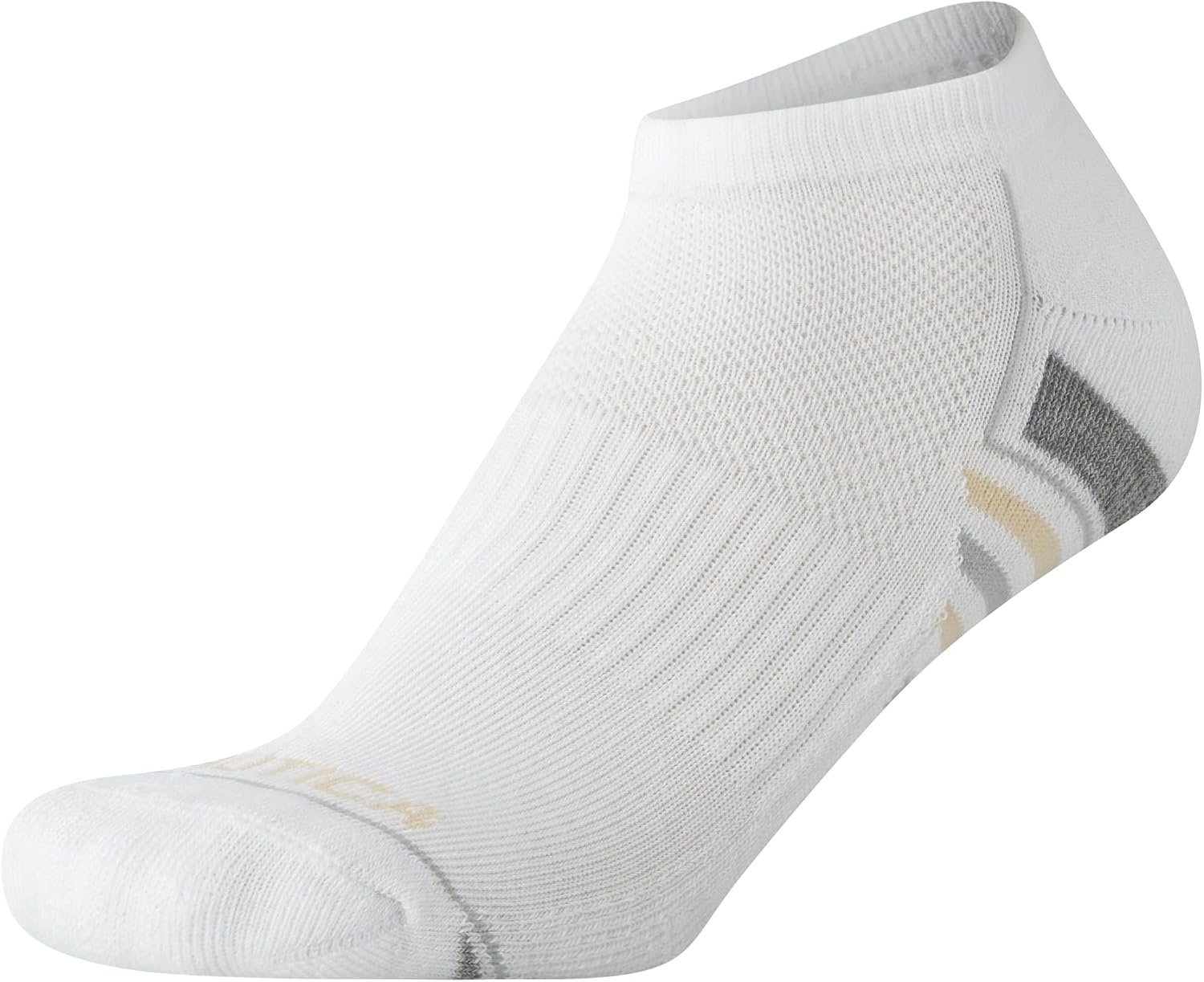 image:imageNautica Womens Low Cut Socks 12 Pack Breathable Mesh Cushioned Athletic Performance No Show Socks for WomenAll White