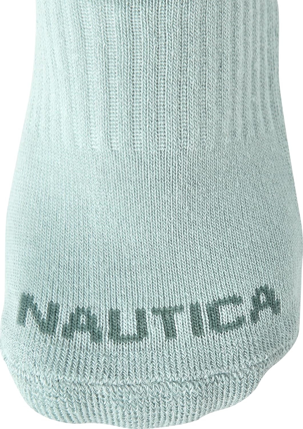image:imageNautica Womens Low Cut Socks 12 Pack Breathable Mesh Cushioned Athletic Performance No Show Socks for WomenGreen Assorted