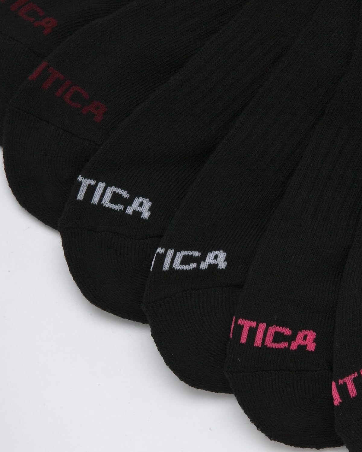 image:imageNautica Womens Low Cut Socks 12 Pack Breathable Mesh Cushioned Athletic Performance No Show Socks for WomenSolid Black