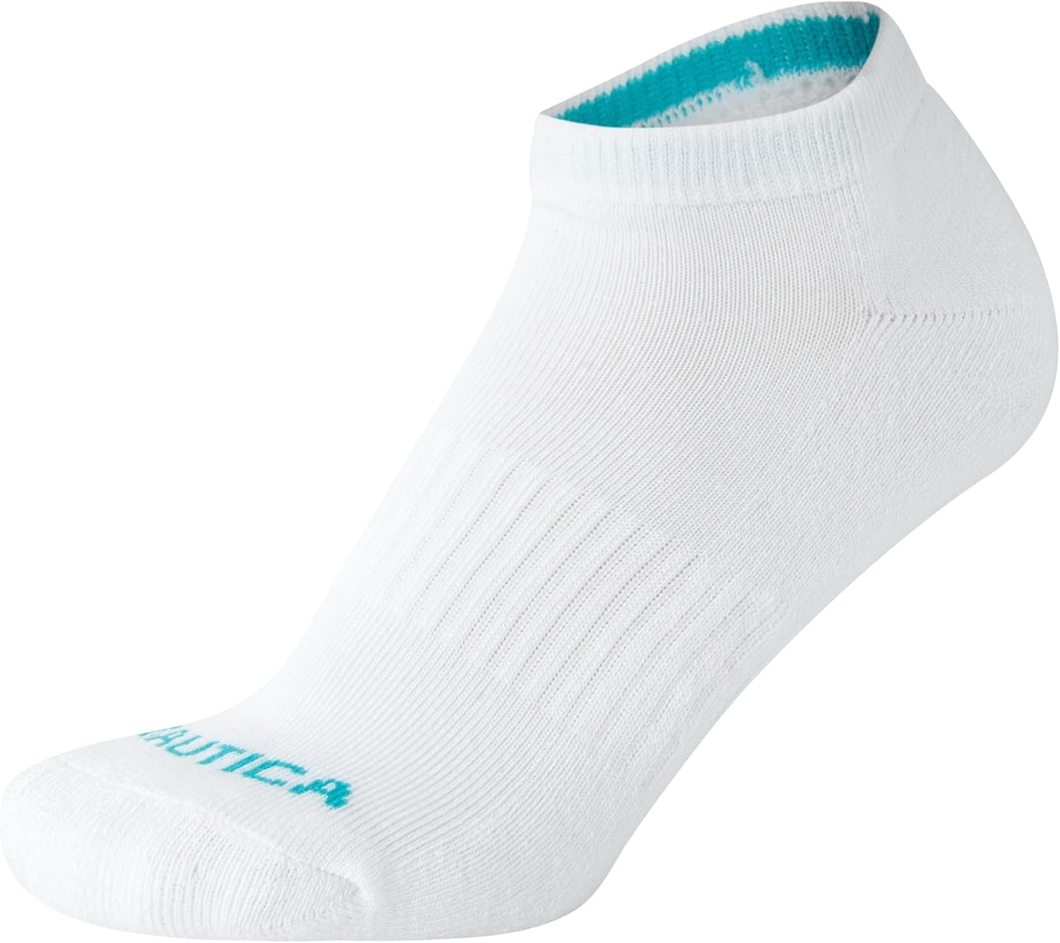 image:imageNautica Womens Low Cut Socks 12 Pack Moisture Wicking Cushioned Athletic No Show Socks for WomenAll White