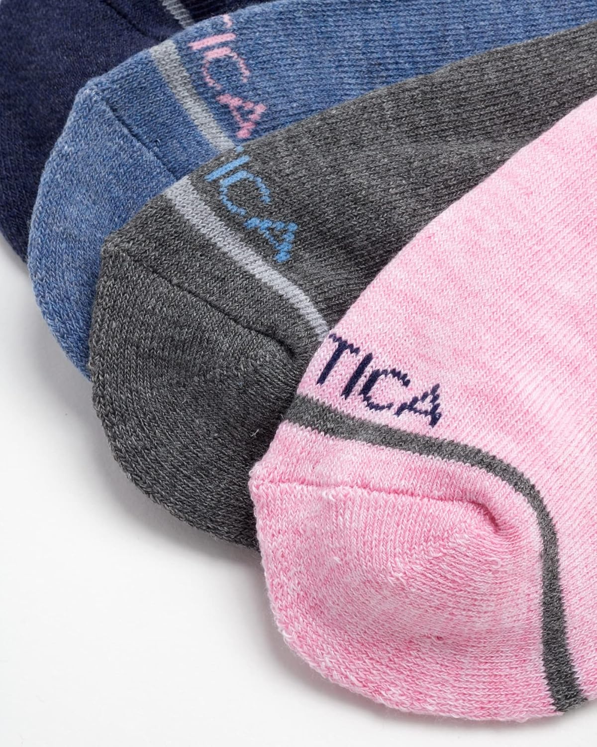 image:imageNautica Womens Low Cut Socks 12 Pack Moisture Wicking Cushioned Athletic No Show Socks for WomenPink Assorted