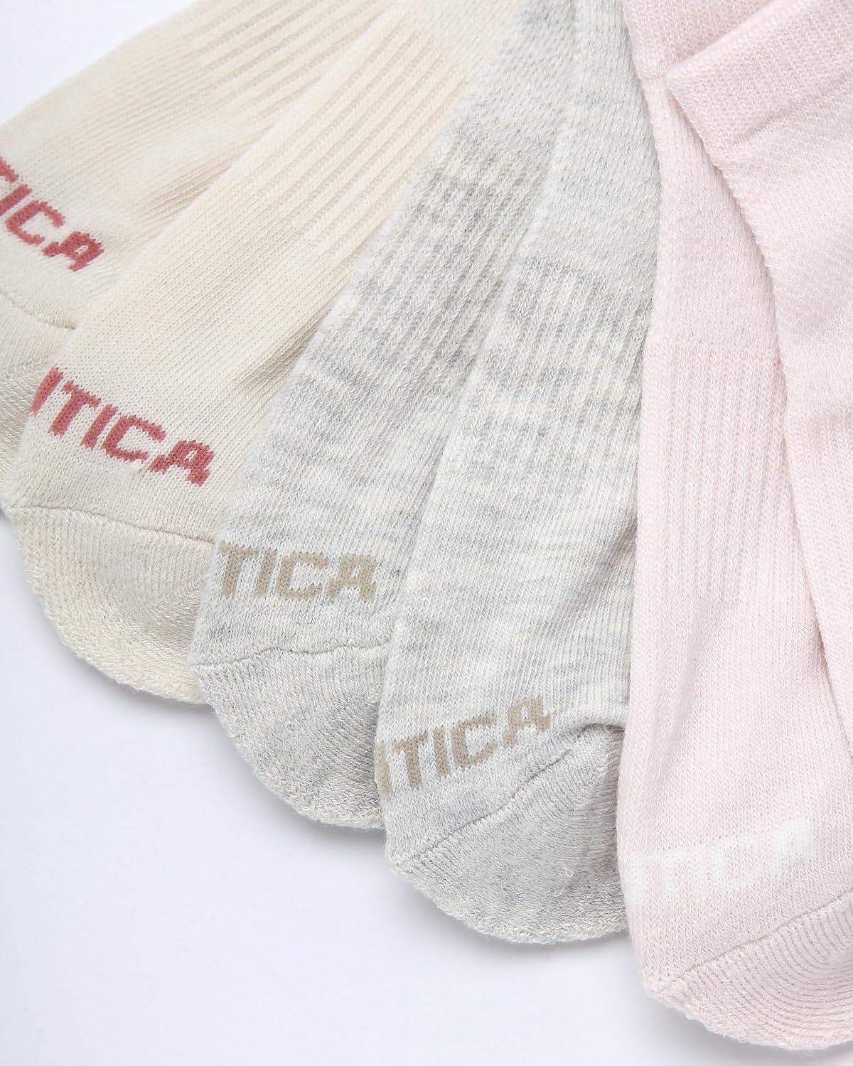 image:imageNautica Womens Low Cut Socks 12 Pack Moisture Wicking Cushioned Athletic No Show Socks for WomenPink Oatmeal
