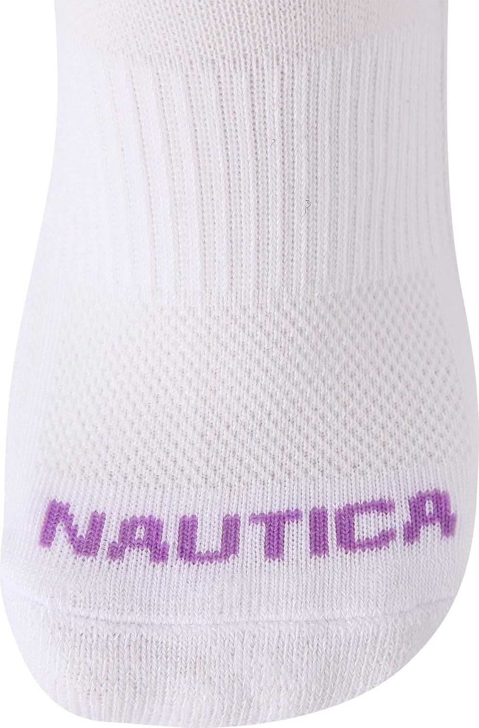 image:imageNautica Womens Low Cut Socks 12 Pack Moisture Wicking Cushioned Athletic No Show Socks for WomenWhite Stripe