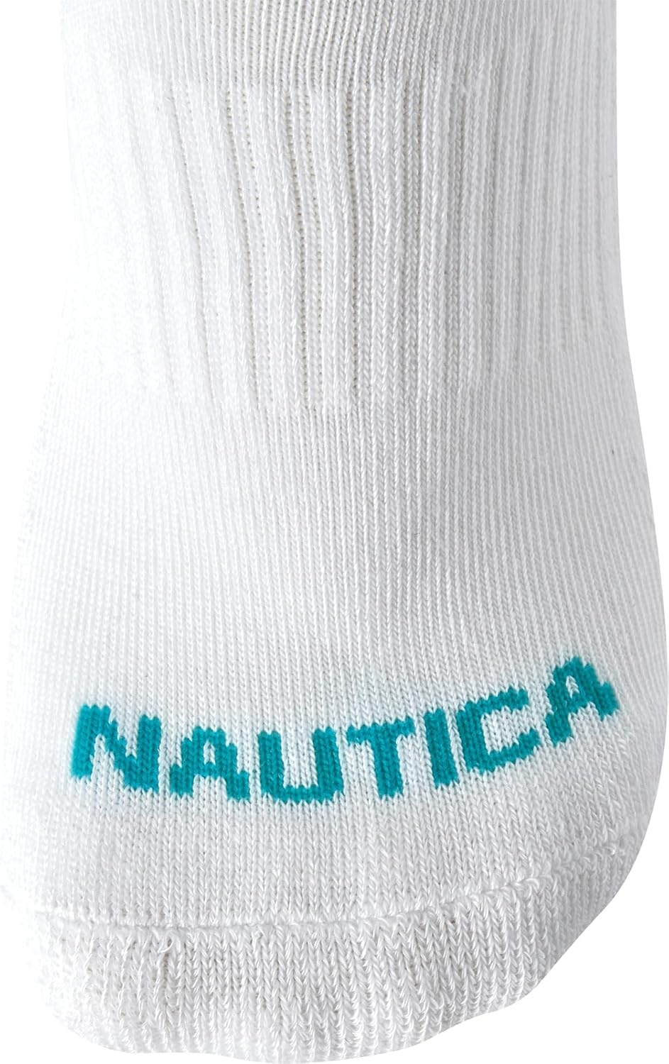image:imageNautica Womens Low Cut Socks 6 Pack Breathable Mesh Cushioned Athletic Performance No Show Socks for WomenAll White