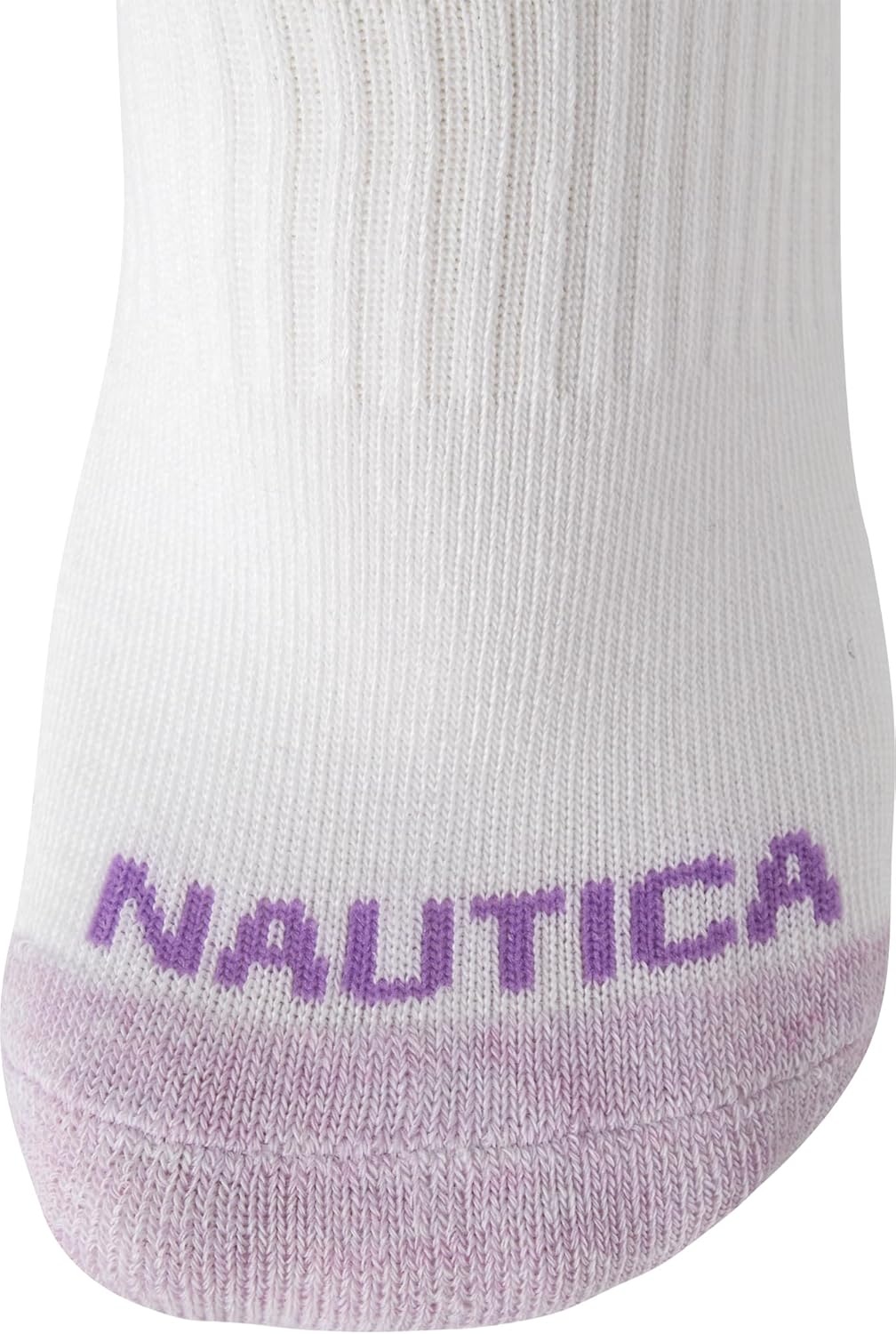 image:imageNautica Womens Low Cut Socks 6 Pack Breathable Mesh Cushioned Athletic Performance No Show Socks for WomenBasic White